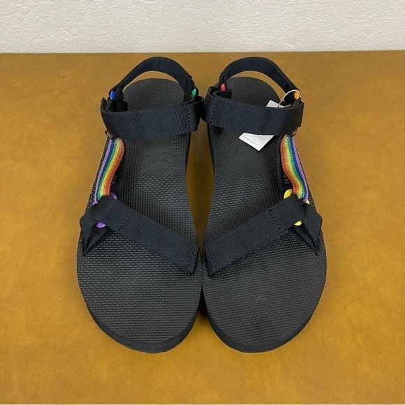 Teva Mid Universal Pride Platform Black/Rainbow‎ Sandal Size 14 Men main image 4